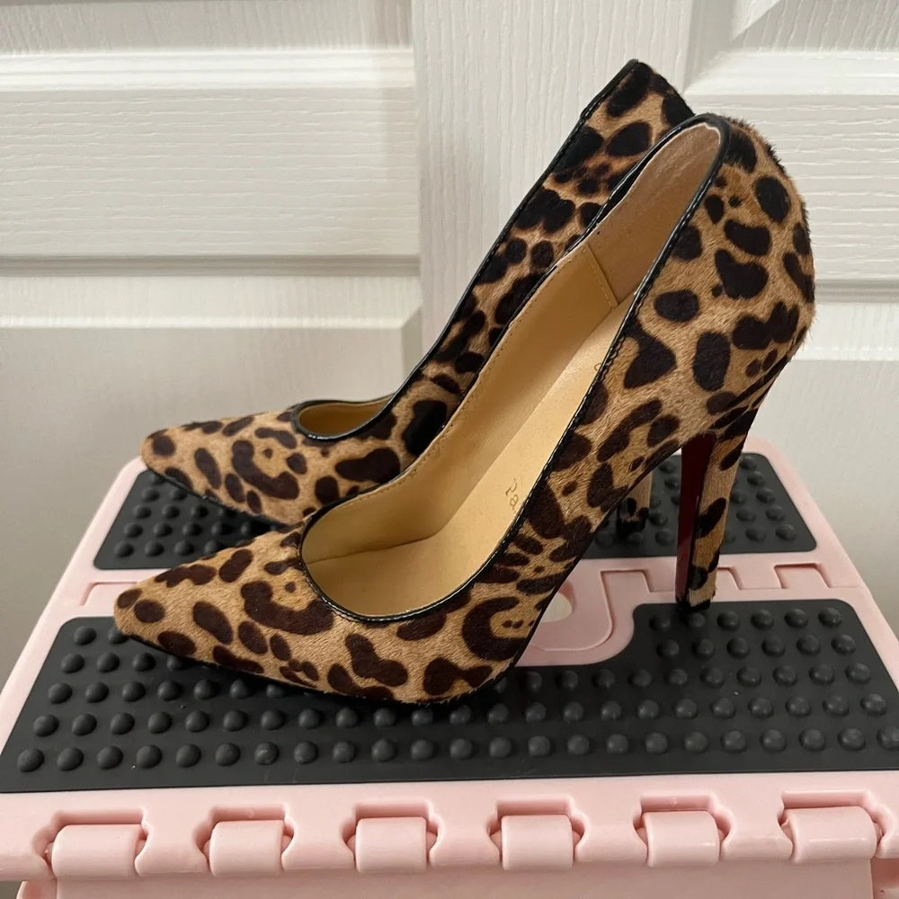 Christian Louboutin Kate Animal Print Heels 🐆 - Picture 5 of 6